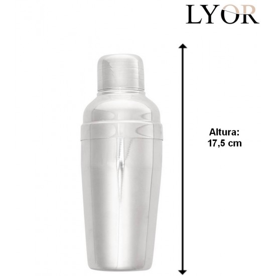 Coqueteleira 350ml De Aço Inox